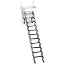12 Steps Black Loft Wall Folding Pulldown Attic Ceiling Ladder Stairs 39.4*27.6"