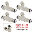 4Pcs Fuel Injector For Hyundai Kia 1.0 1.2 2011-2020 35310-04000 35350-04000