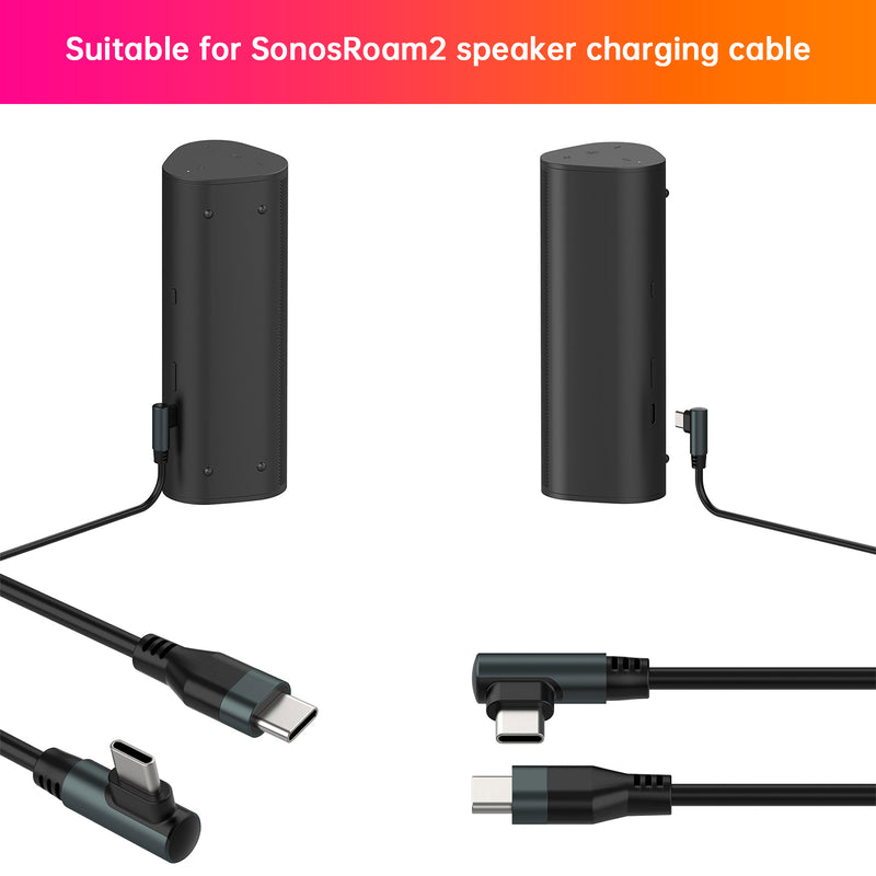 Charging Cable High Quality Replacement Charger Cable for Sonos Roam 2 Speaker