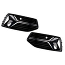 2PCS Front Bumper Fog Light Cover Grille Grill Fit Audi A6 C8 2019-2023