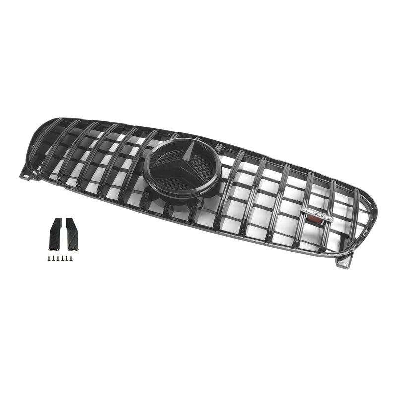 Front Grill Grille Fit Mercedes Benz GLA W156 X156 2017-2019 Facelift Black