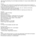 2PCS Roof Drip Molding Trim Left & Right Side Rubber For Toyota Tundra