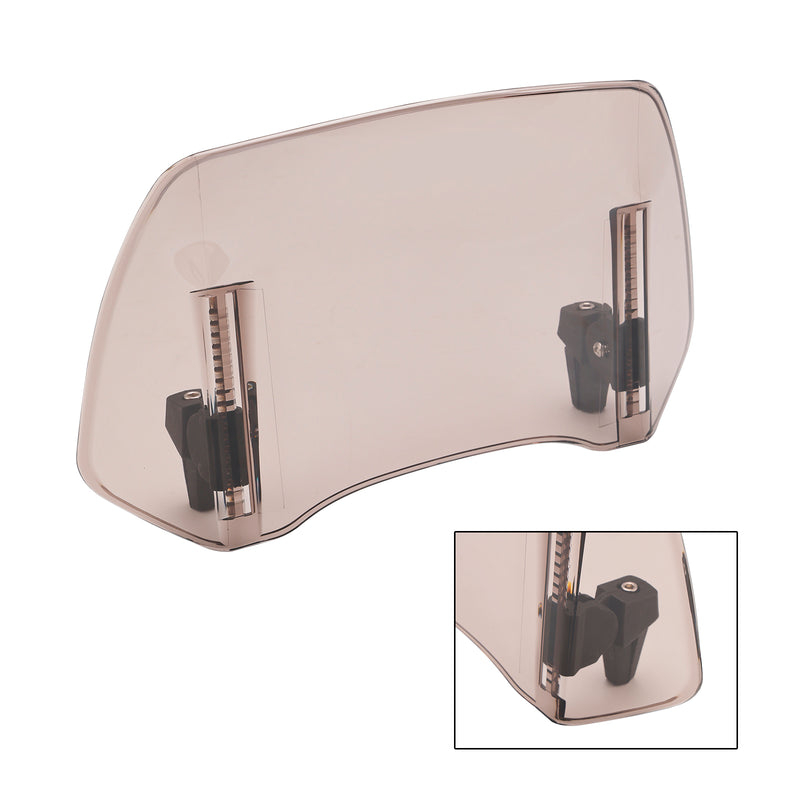 Universal Adjustable Windshield Clip On Wind Screen Deflector Extension Spoiler