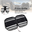 2020-2025 Fit BMW 4 Series G22 G23 G82 W/O ACC M4-Style Front Bumper Grille Grill