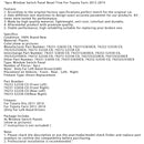 4pcs Window Switch Panel Bezel Trim For Toyota Yaris 2012-2014