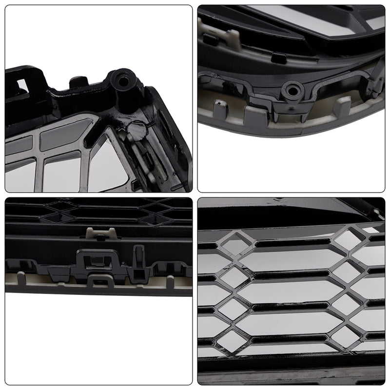 Gloss Black Front Bumper Grill Grille Fit Audi A7 C8 S7 2019-2024