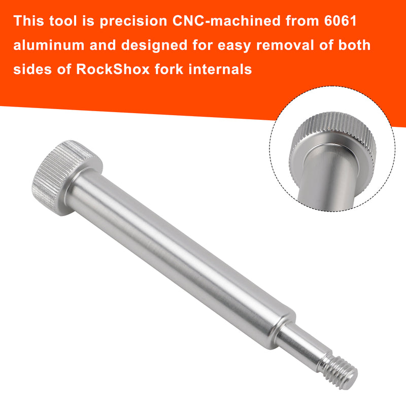 Fork Lower Leg Removal Tool-Threaded punch to remove spring/damper side For Rockshox
