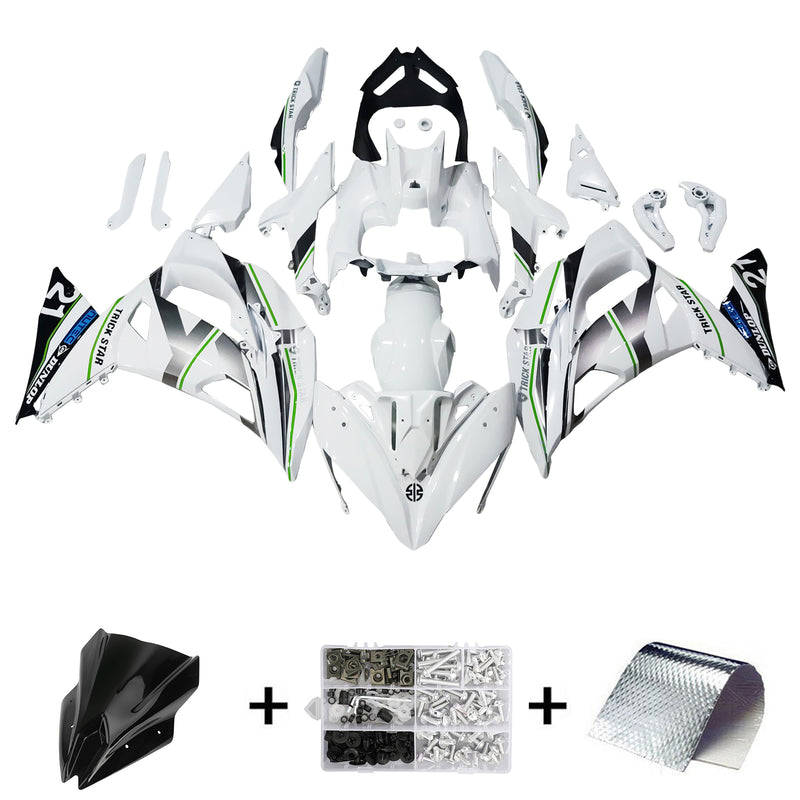 Amotopart Kawasaki ER6F/Ninja650R 2017-2019 Fairing Kit Bodywork Plastic ABS