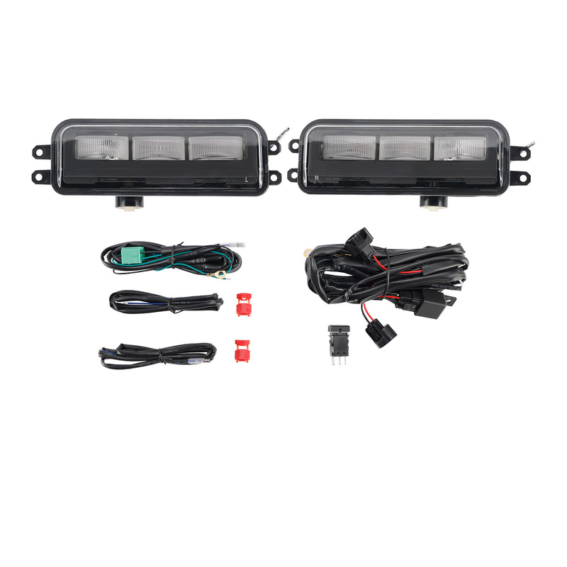 LED Front Bumper Fog Light Lamp + Wire Harness For Toyota Tacoma 2024-2025
