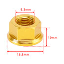 ALU M10 GOLD SPROCKET NUT SET FOR DUCATI STREETFIGHTER V2 V4 1260 X DIAVEL 1260