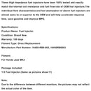 1PCS Fuel Injector 16450-RB0-003 Fit Honda Jazz MK3 Petrol 16450RB0003