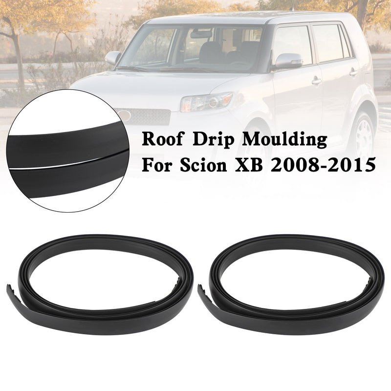 2008-2015 Scion XB 2x Center Roof Drip Side Finish Mouldings Set 75555-12161