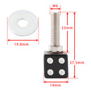 4x Motorcycle Bike Plastic Black Dice License Plate Bolt On Screw On Frame Nut