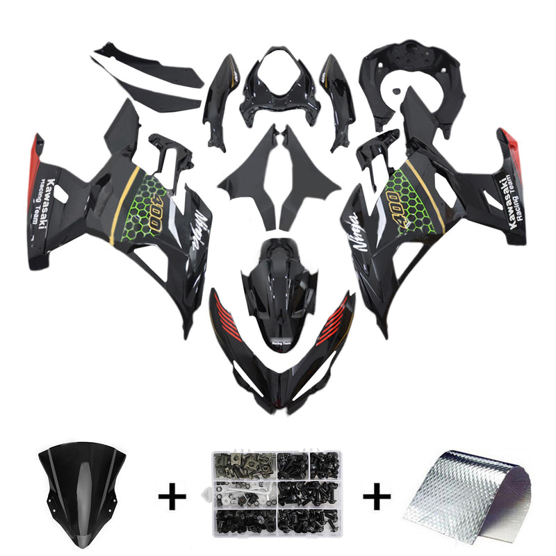 Amotopart Kawasaki EX400 Ninja400 2018-2023 Fairing Kit Bodywork Plastic ABS