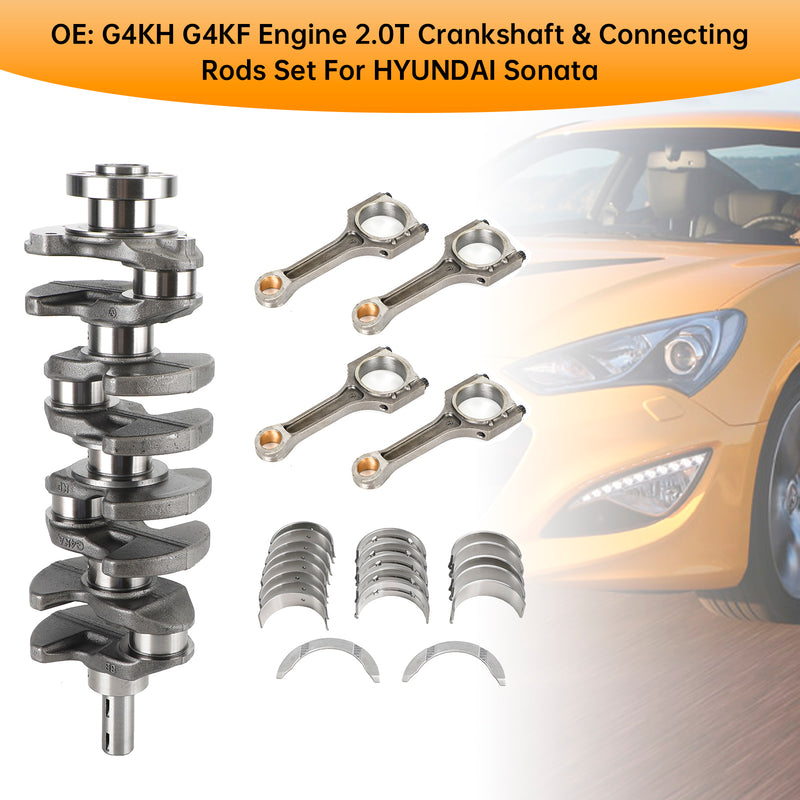 G4KH G4KF Engine 2.0T Crankshaft & Connecting Rods Set For HYUNDAI Sonata