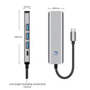 5 in 1 TYPE-C+USB3.0*1+USB2.0*2+HDMI+PD100W Interface Hub Adapter for MacBook