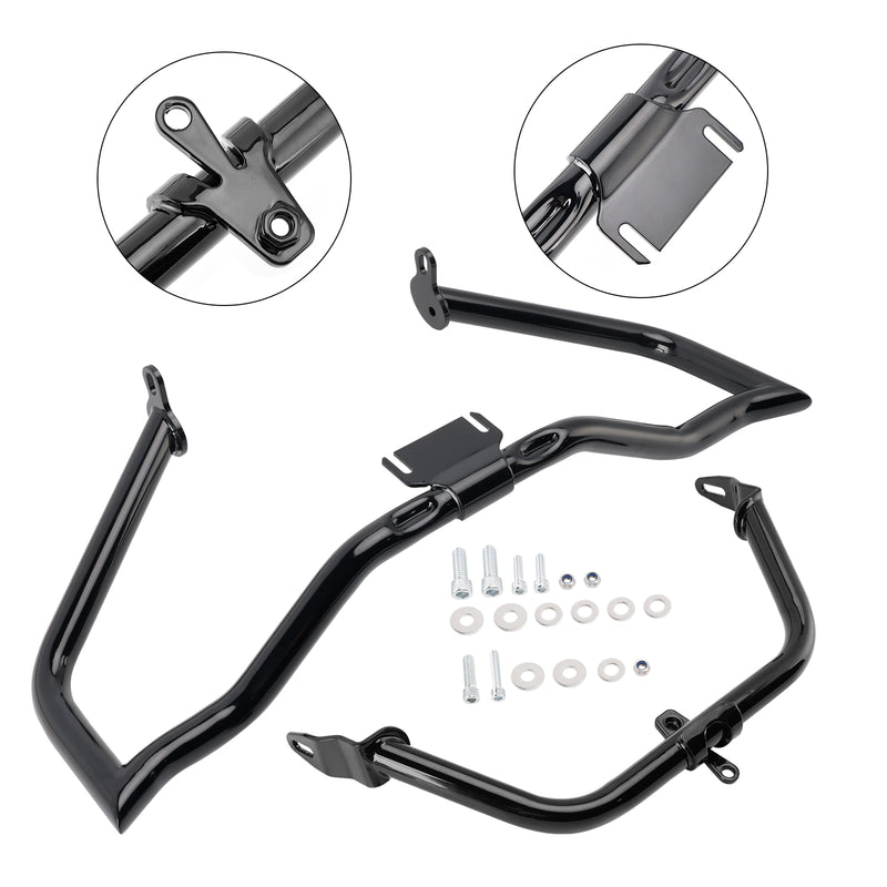 Engine Guard Crash Bar Frame Protector Bumper Chromea For Touring Glide 14-22 ChromeC