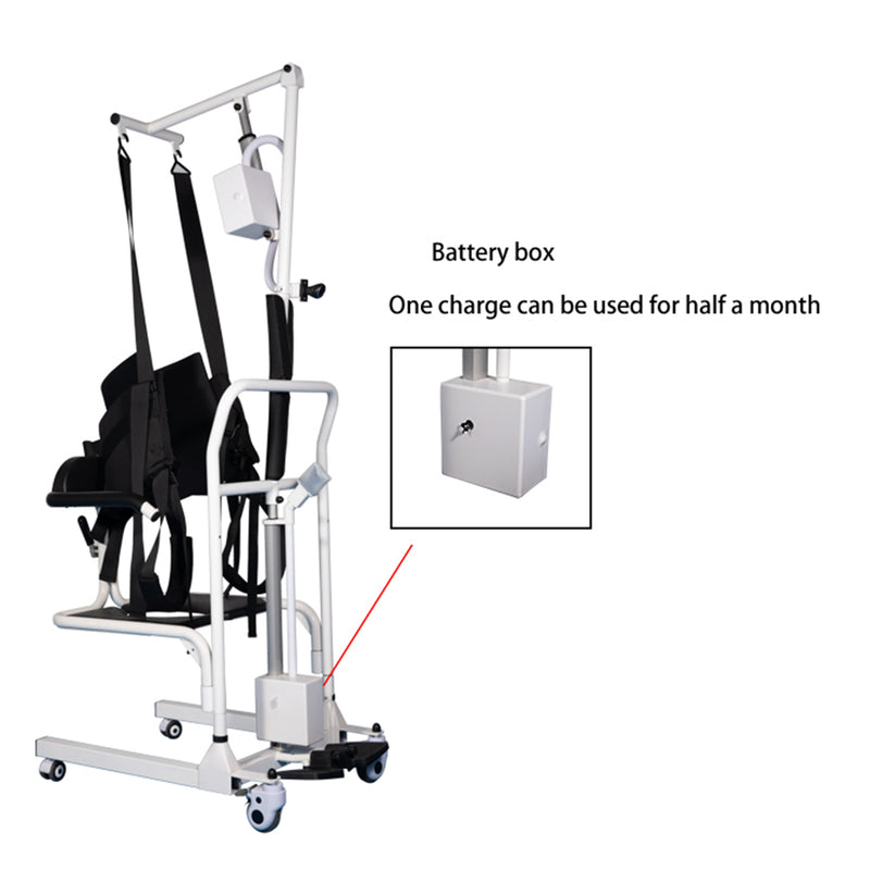 Electric Transfer Chair Patient Lift (4 in 1) for Home  180�� Split Seat 330 lbs Load-Bearing for Elderly Disabled Handicapped  Full Body Sling Portable