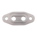 Twin Turbo Dual 1/8" NPT Oil Feed Line Adapter Plate for LS1 LSX LS3 LS2 LQ4