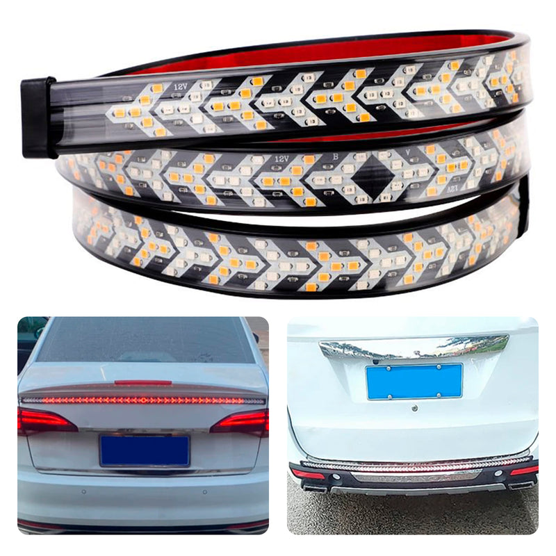Car Truck LED TailLight Strip Turn Signal Lamp Flowing Dynamic Fish Bone 1.2 meters/1.5 meters