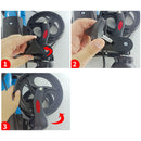 Foldable Rollator Walker with 6 levels of Adjustable Seat 8 Wheels  Compact Folding Design Lightweight Mobility Walking Aid suitable for people of different heights