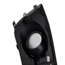 2PCS Black Front Fog Grill Grille Light Cover Fit Audi A8 S8 2015-2017