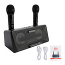 Wireless Bluetooth Dual Microphone Karaoke All-In-One Speaker for Home Outdoor
