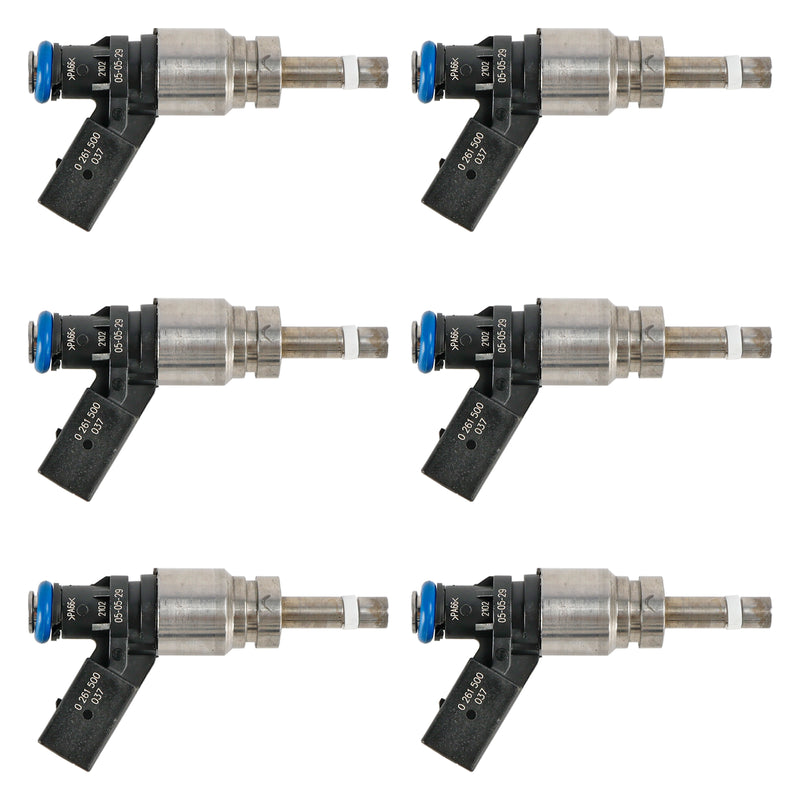 6PCS Fuel Injector 06E906036F Fit Audi Q5 A4 A5 A6 3.2L V6 2008-2011 0261500037