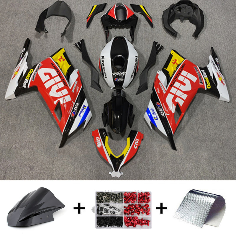 Amotopart Kawasaki EX300/Ninja300 2013-2017 Fairing Kit Bodywork Plastic ABS