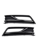 2PCS Fog Light Lamp Grille Cover Fit VW Passat B8 NMS (USA Car) 2016-2018