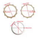 Clutch Friction Plates And Gasket Kit for Kawasaki Ninja 250 300 EX300 2015-2017