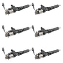 6PCS Fuel Injectors 095000-6593  Fit Hino J08E Fit Kobelco SK330-8
