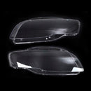 2PCS Front Headlight Glass Clear Cover For Audi A4 B7 8E 2005-2008