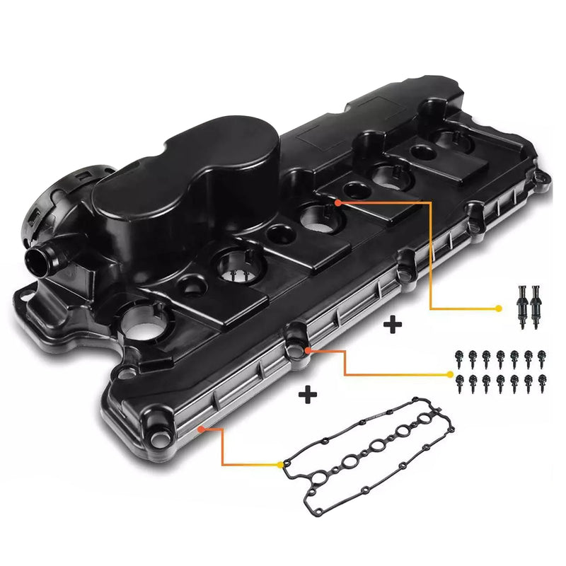 Engine Valve Cover w/Gasket Bolts Cap For VW Beetle Golf Jetta Passat 2.5L