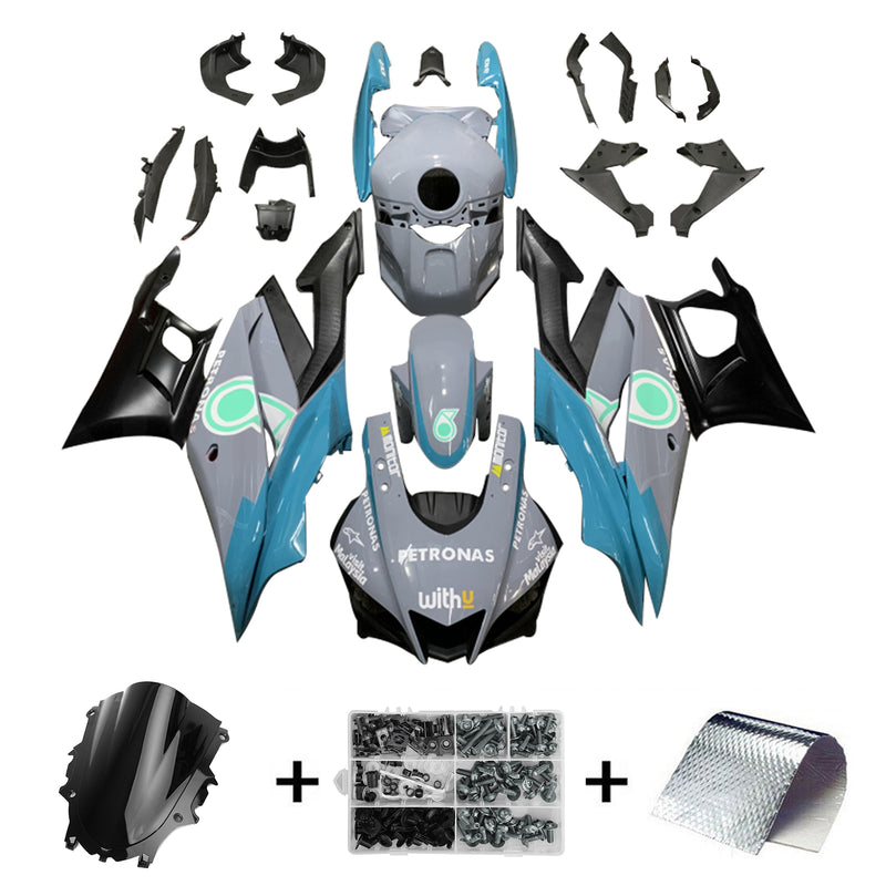 Amotopart Yamaha YZF-R3 R25 2019-2021 Fairing Kit Bodywork Plastic ABS