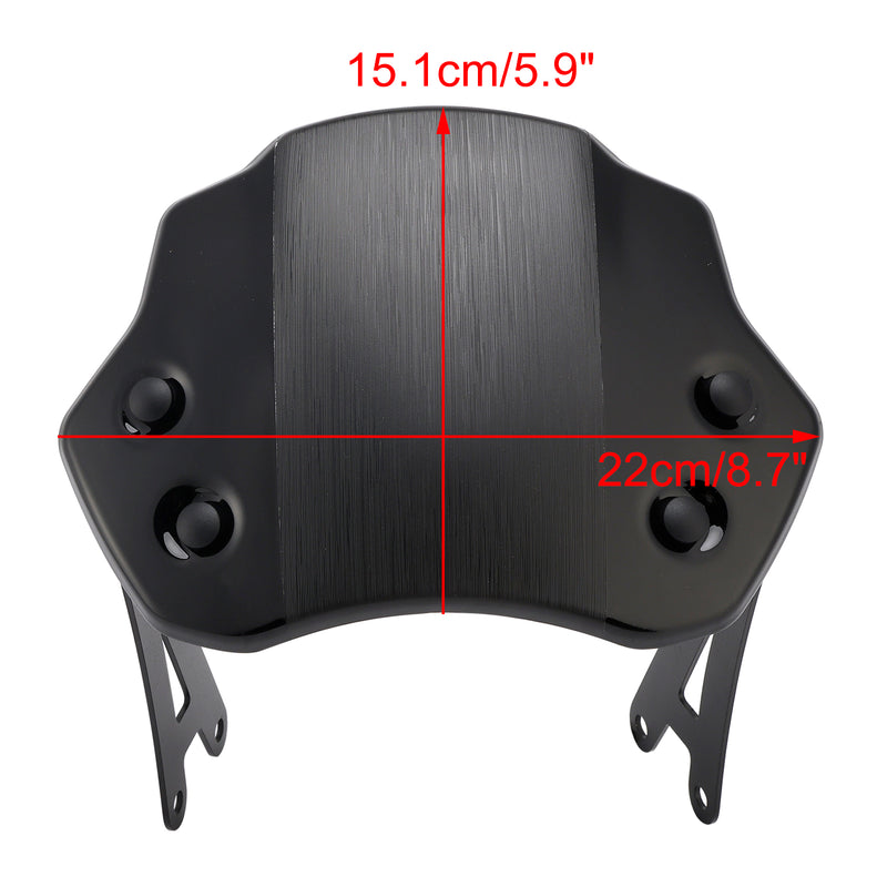 Motorcycle Windshield WindScreen fit for SCRAMBLER 400 X 2024-2025 Black