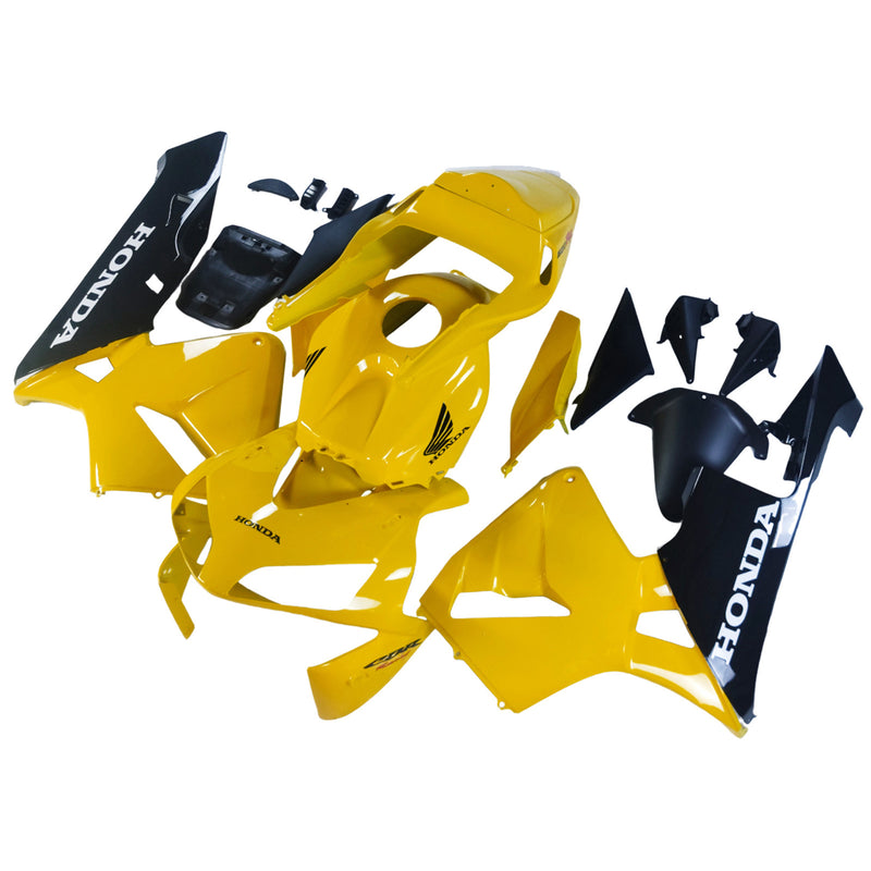 Fairings 2003-2004 Honda CBR 600 RR Yellow & Black Honda Racing Generic