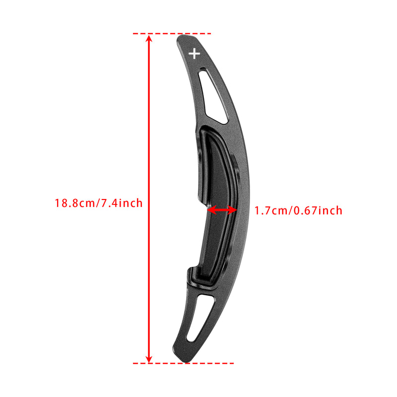 Steering Wheel Paddle Shifter Extension For BMW M3 M4 X5M X6M Aluminium Black