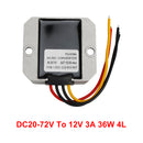 3A Waterproof DC/DC Converter Power Supply Regulator 20-72V Step Down To 12V