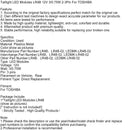 Taillight LED Modules LR4B 12V 3/0.75W 2-3Pin For TOSHIBA