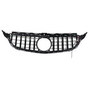Chrome Front Bumper Grill Grille Fit Mercedes W205 C250 C300 2015-2021 W/LED