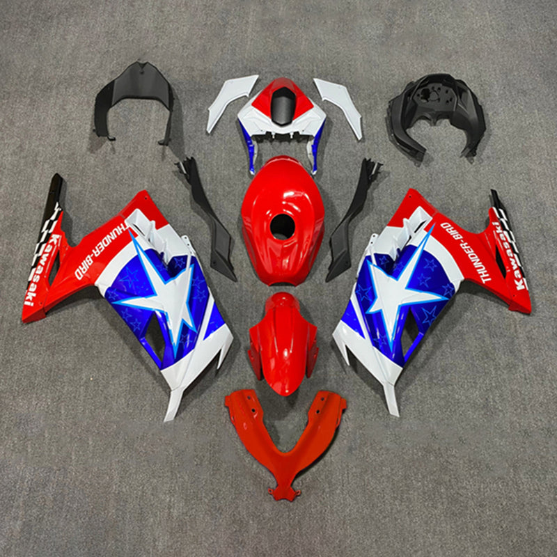 Amotopart Kawasaki EX300/Ninja300 2013-2017 Fairing Kit Bodywork Plastic ABS