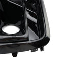 Black Front Fog Lamp Grille Grill Cover Fit Audi Q5 SQ5 S-Line 2021-2025