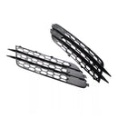 Front Bumper Honeycomb Fog Grille Cover For Audi A4 C7 2012-2015 Black