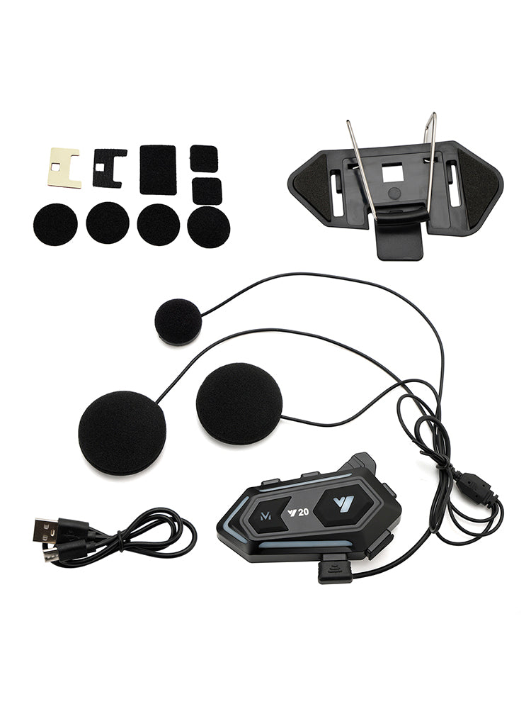Helmet Bluetooth Earphone Headset Wireless Player Universal Y20 For Motorcycle
