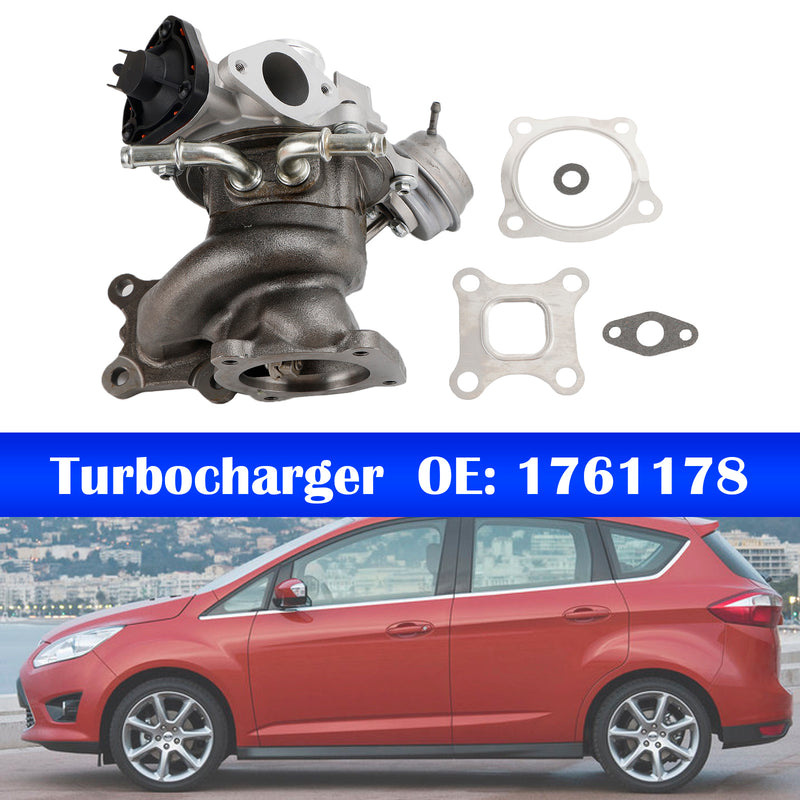 2015-2018 Ford Focus 1.0L EcoBoost Turbo Turbocharger + Gaskets 1761178 1799836 1808411 CM5G6K682HB CM5G6K682HC