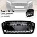 RS6 Style Honeycomb Mesh Front Grille Grill Fit Audi A6 S6 2019-2023 W/ACC