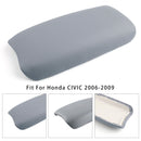 Gray Leather Armrest Centre Console Lid For Honda CIVIC 2006-2009