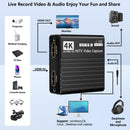 USB 3.0 Video Capture Card HDMI 4K Recording Box Live 1080P Video Recorder 60FPS