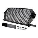 2016-2018 Audi Q3 RSQ3 Style Front Honeycomb Grille Grill Gloss Black